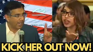 Dinesh D'Souza DEMOLISHES Disrespectful Student with PURE FACTS (Gets Heated)!