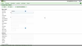 Taxfiler Tutorial Creating a client SA100