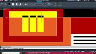 34  Create West Elevation View Part 4