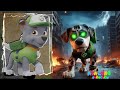 paw patrol transforms into zombie dog ata long all characters