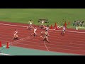 20170909 群馬県高校対抗陸上 女子100m 準決勝3組