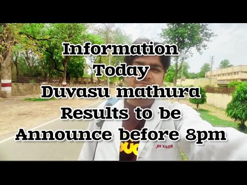 Duvasu Mathura Pvt Result 2024 To Be Announced Today | Official ...