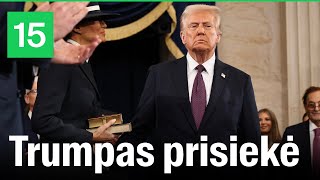 Iš arti: Donaldas Trumpas prisiekė ir tapo 47-uoju JAV prezidentu