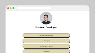 LinkTree Clone HTML + CSS [EASY]