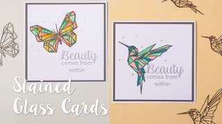 How to Create a Stained Glass Card - Sizzix