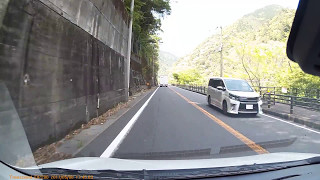 ワゴンRスティングレーT・MH34S　国道32号線　徳島県三好市山城町　舟下りまんなか付近