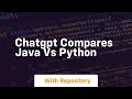 Chatgpt compares java vs python
