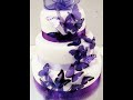 lovely purple colour cake designs.