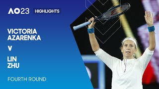 Victoria Azarenka v Lin Zhu Highlights | Australian Open 2023 Fourth Round