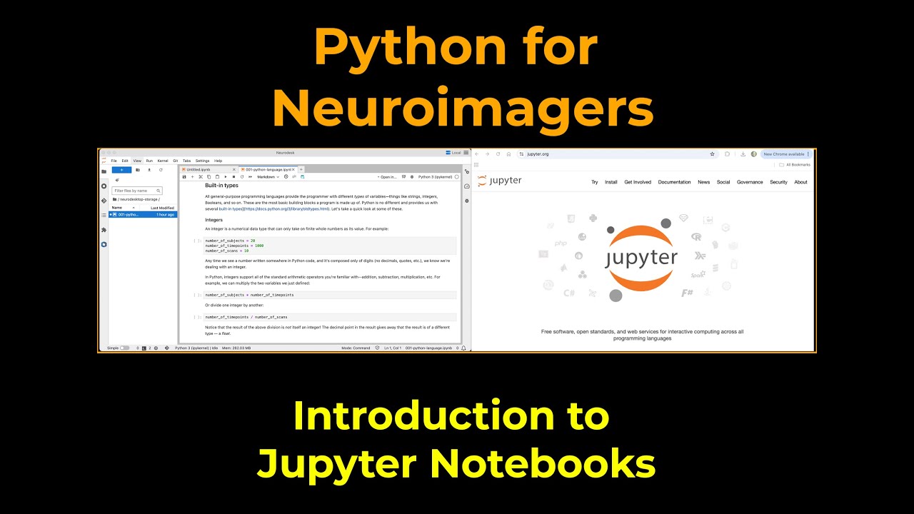Python For Neuroimagers Part 1 Jupyter Notebooks Youtube