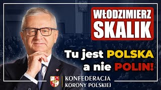 Poseł Włodzimierz Skalik podczas protestu Korony \