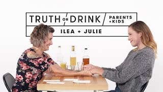 Parents and Kids Play Truth or Drink | Truth or Drink | Cut