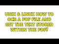 Unix & Linux: How to OCR a PDF file and get the text stored within the PDF? (4 Solutions!!)