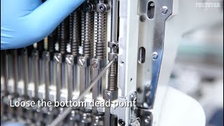 How to adjust the height of the needle bar?