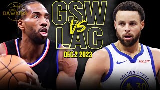 Golden State Warriors vs Los Angeles Clippers  Game Highlights | December 2, 202