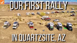 Our First Truck Camper Rally \\\\ Truck Camper Adventure \\\\ Quartzsite, AZ \\\\ Vlog 10