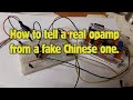 How to tell a real opamp from a fake one