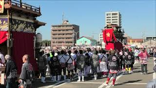 第４回とこなめ山車まつり　メイン会場入場２（西寶車・雷神車・紅葉車・白山車・蓬莱車・東櫻車）　2024年11月3日