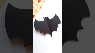 How to cutting a paper to make a bat shape / Halloween papercraft idea with a piece of paper🦇