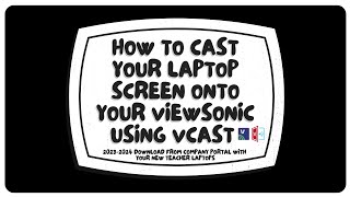 How to Cast your Laptop Screen onto your Viewsonic using VCast