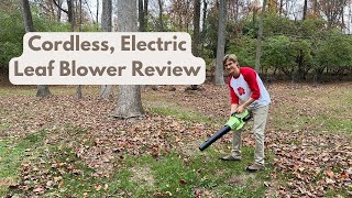 Cordless Electric Leaf Blower Review - by Aoetree - Lightweight, Easy to Use