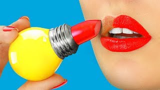 10 DIY Weird Makeup Ideas / Funny Makeup Pranks