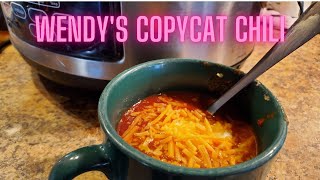 All Day Slow Cooker Recipe/ Wendy's Copycat Chili/ Crock Pot Chili/ Dump and Go Chili