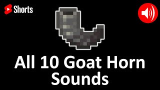 All minecraft 1.19 goat horn sounds #shorts