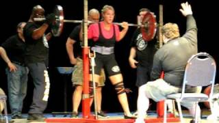 Molly Galbraith of GirlsGoneStrong.com and MollyGalbraith.com Powerlifting Meet 3rd squat 259 fail