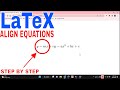 ✅ How To Align Equations In LaTeX 🔴