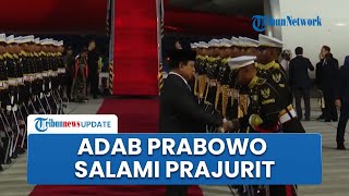 Tersorot Kamera, Adab Prabowo Langsung Salami Prajurit yang Beri Hormat Senjata ke Erdogan