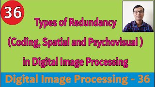 Types of Redundancy (Coding, Spatial and Psychovisual ) in Digital Image Processing ||#DIP #Dr.Dafda