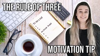 (OC) Struggling with Motivation \u0026 Productivity? Follow the Rule of Three... #Shorts #Productivitytip