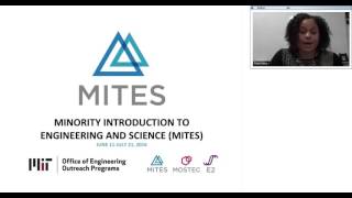 2016 MITES, E2@MIT, and MOSTEC Application Webinar