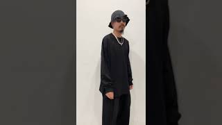 【2024.9.27】COOTIE PRODUCTIONS / Oversized L/S Tee -Black-