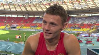 Moscow 2013 - Konstantin SHABANOV RUS - 110m Hurdles Men - Heat 1