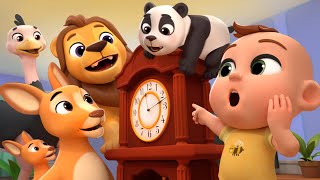 Hickory Dickory Dock with Jungle Animals | Lalafun Nursery Rhymes \u0026 Kids Songs