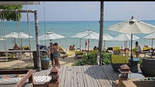 LAMAI BEACH WALK FOR JANUARY BUSY SEASON 2025, KOH SAMUI, THAILAND