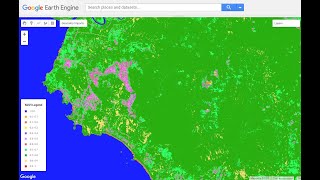 Google Earth Engine Tutorials: Split NDVI Value