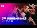 Eurovision 2024: 2nd Rehearsals (My Top 37)