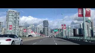 Canada, British Columbia, Vancouver, Cambie Bridge, 4KUHD 60fps