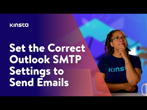 Outlook.com SMTP settings needed to send email