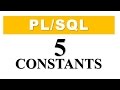PL/SQL tutorial 5: PL/SQL Constants in Oracle Database  By Manish Sharma RebellionRider.com