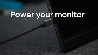 How to power your Arzopa monitor?