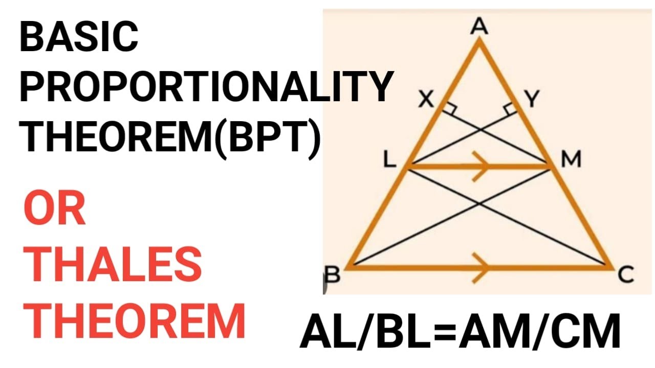 Thales Theorem Of Basic Proportionality Theorem