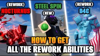 (AUT) How to get the NEW Steel Spin, Nocturnus, and D4C Ability! | A Universal Time Roblox