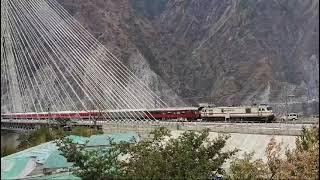 Anji Khad bridge Udhampur-Srinagar-Baramulla-Rail-Link (USBRL) in the JJammu and Kashmir, India.