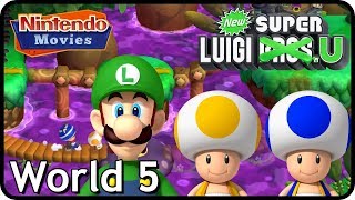 New Super Luigi U - World 5 - Soda Jungle (3 Players, 100% Walkthrough)