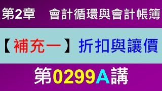 方炳傑0299A第2章會計循環與會計帳簿－補充1：折扣與讓價