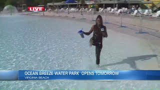 LIVE: Symone Davis visits Ocean Breeze waterpark ahead of season opening